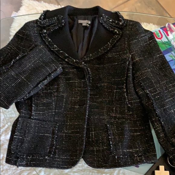Ann Taylor Jackets & Blazers - Ann Taylor Tweed Fringe design Blazer
